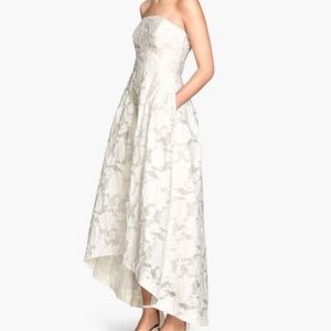 Hm organza bandeau dress bridal floral lace